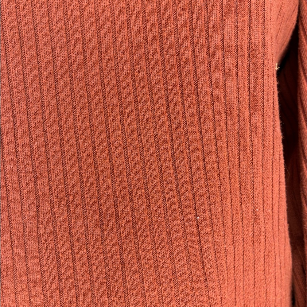 Forever 21 Terracotta Ribbed Blouse - Picture 4 of 7